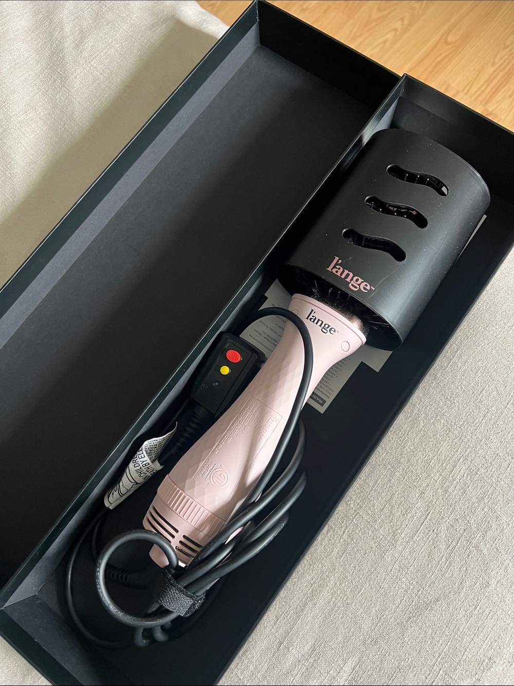 Lange Pink and Black Handheld Hair Dryer with Diffuser